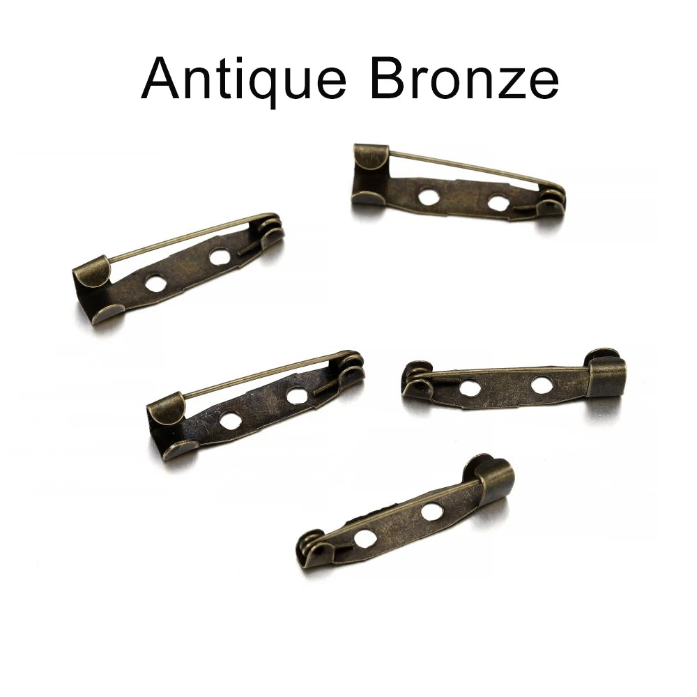 50er Set Brosche Clip Basis Pins in 15-40mm – DIY Schmuckzubehör-Yabubest - Home & More