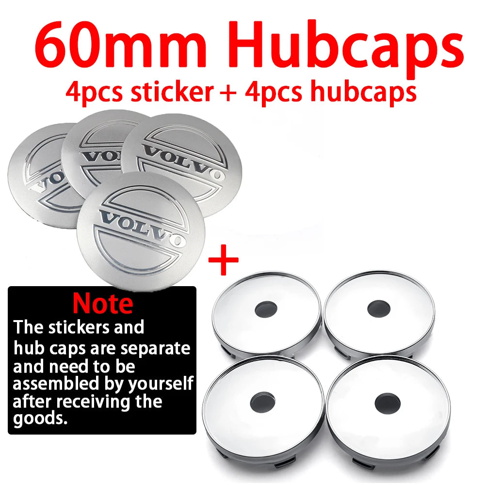 4er Set 56 60mm Rad Center Caps Felgen Abdeckungen Auto Zubehör