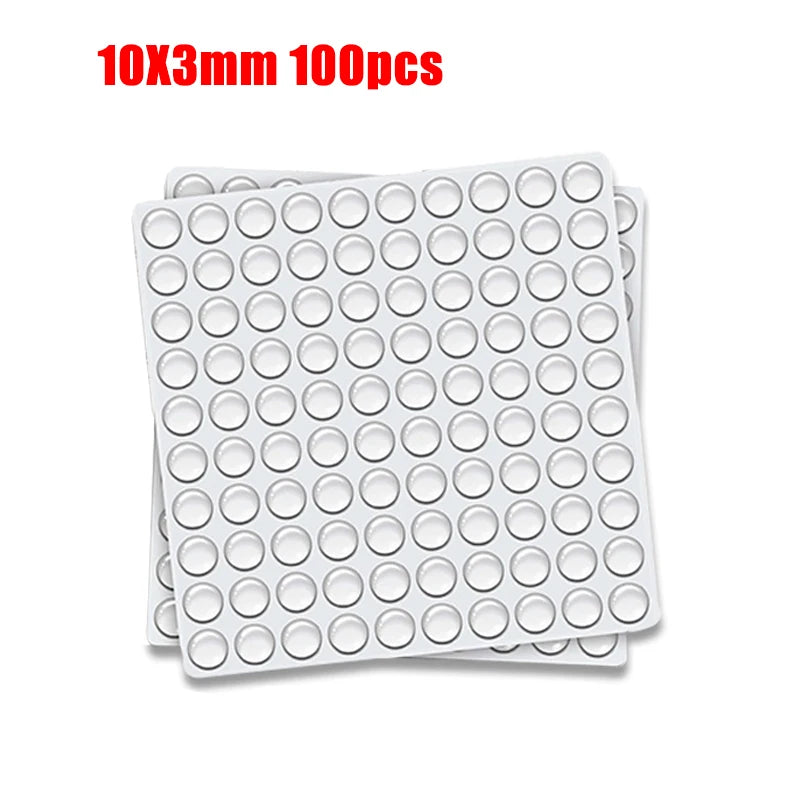 Transparenter Gummi Türstopper selbstklebend Wandschutz Schrankschalldämpfer