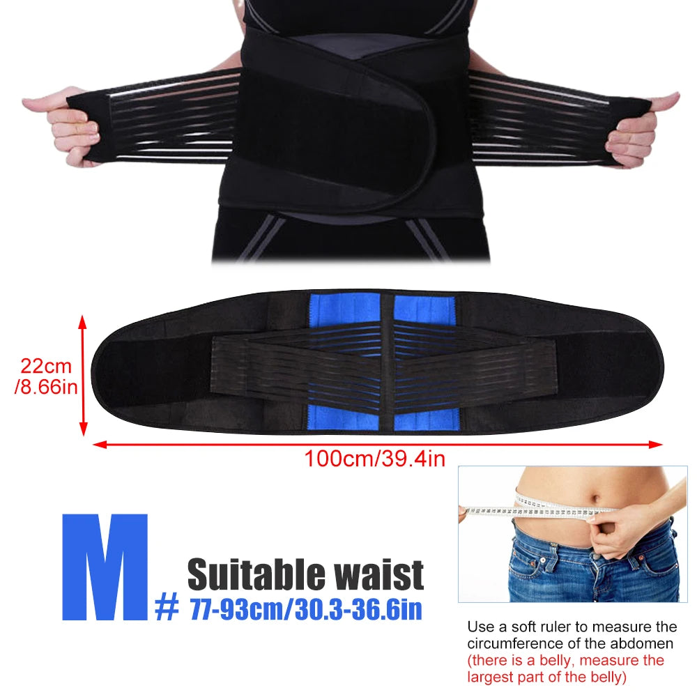 Verstellbare Neopren Lendenwirbelstütze mit Doppelzug für Schmerzlinderung