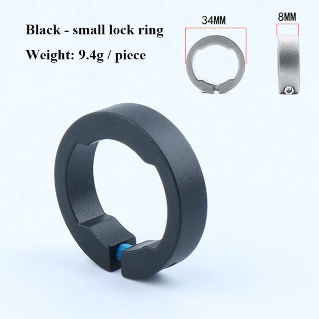 Robuste 2er Set Fahrradgriffe Lock Ringe Aluminium 22,2 mm in 6 Farben