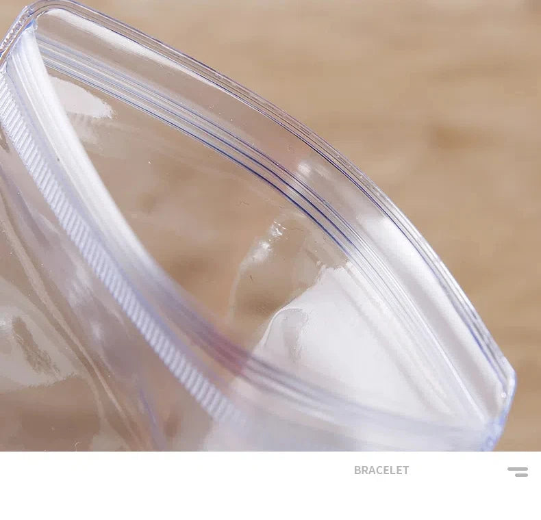 10/50/100x PVC Druckverschlussbeutel transparent Schmuck Geschenk