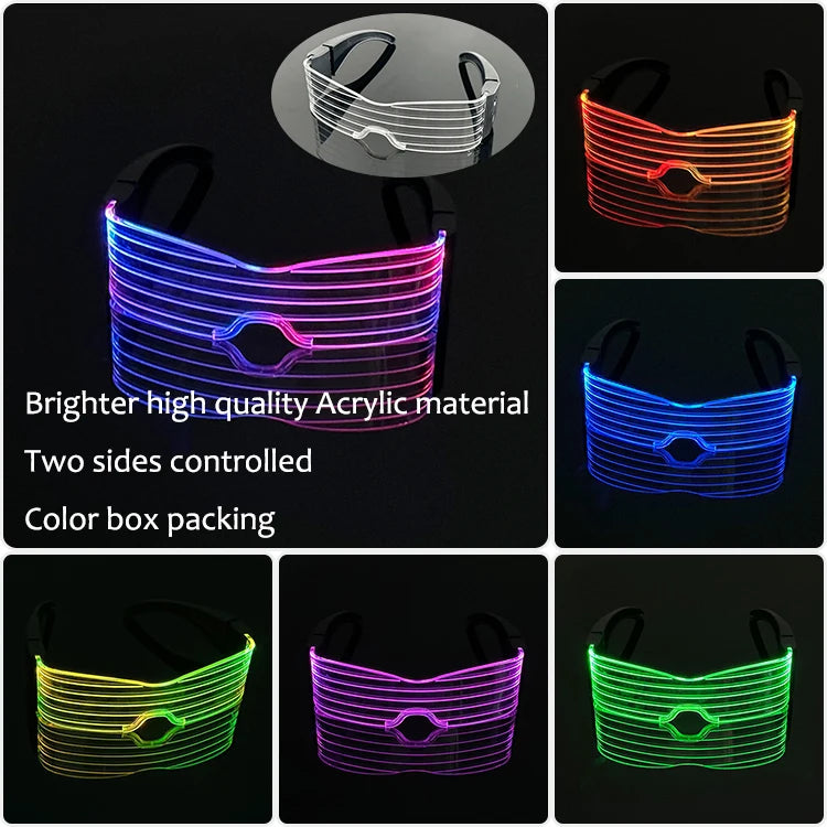 Leuchtende LED Partybrille für unvergessliche Anlässe