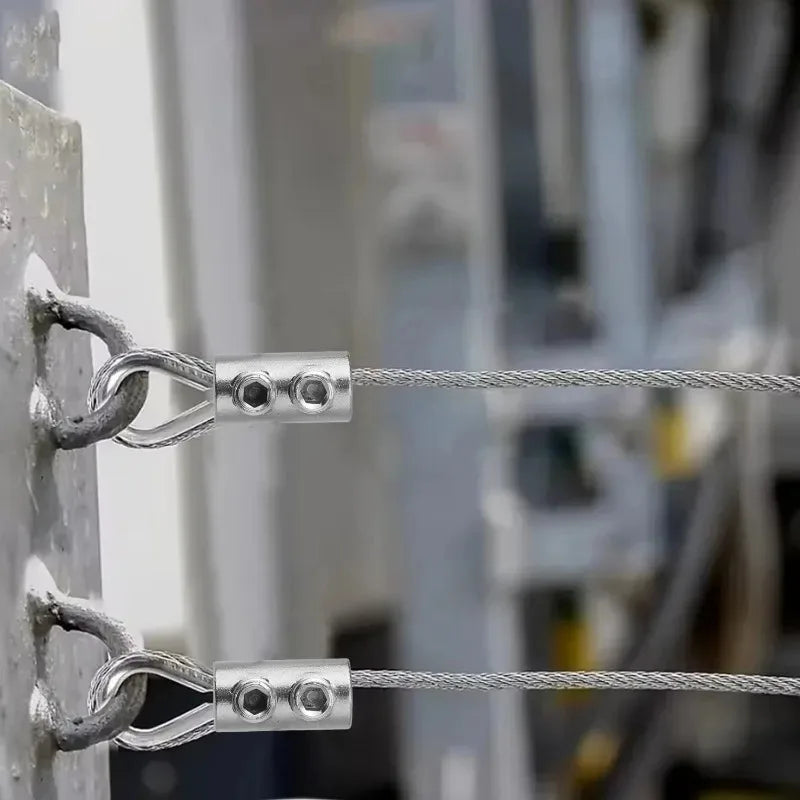 Robuste Drahtseilklemme aus Kupfer und Stahl für sichere Befestigung