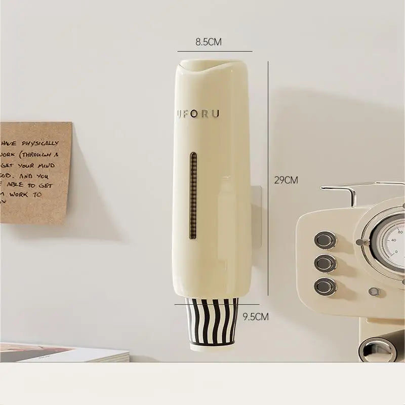 Wandmontierter Einweg Becherabzieher für Haushalt und Wasserspender