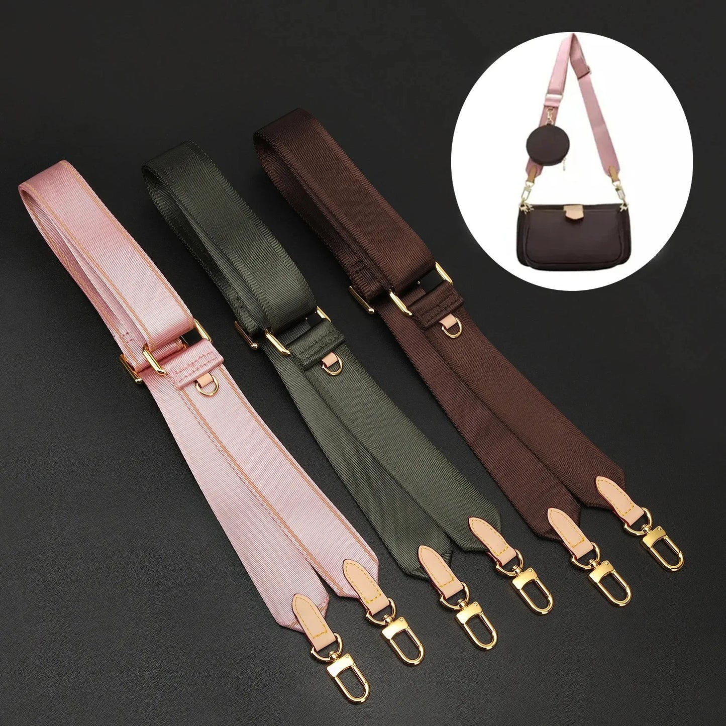Einstellbarer Leder Gurt für Leinwand Taschen Crossbody Schulterriemen