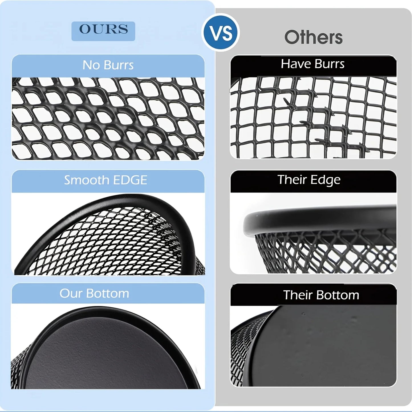 Metall Stifthalter mit Mesh-Design – Multifunktionale Schreibtisch-Aufbewahrung