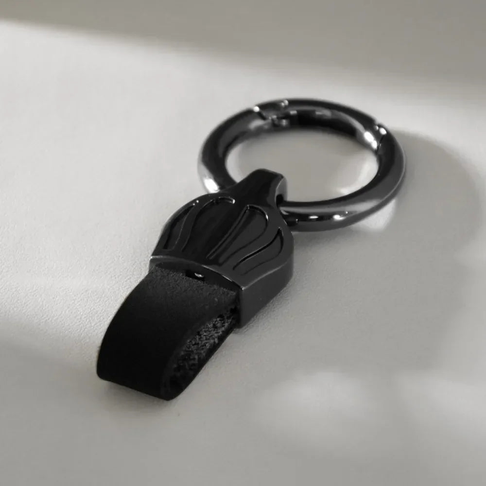 Leder Schlüsselbund Multicolor mit Metallring für Männer und Frauen