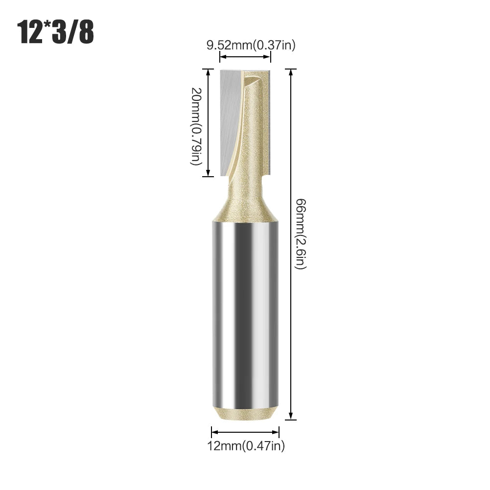 Professionelle Hartmetall Fräser 6mm und 12mm Schaft für Holz