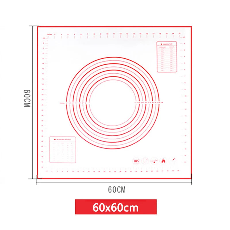 Silikon Backmatte Antihaft Teigrolle Gebäck Küchenwerkzeug für Backen