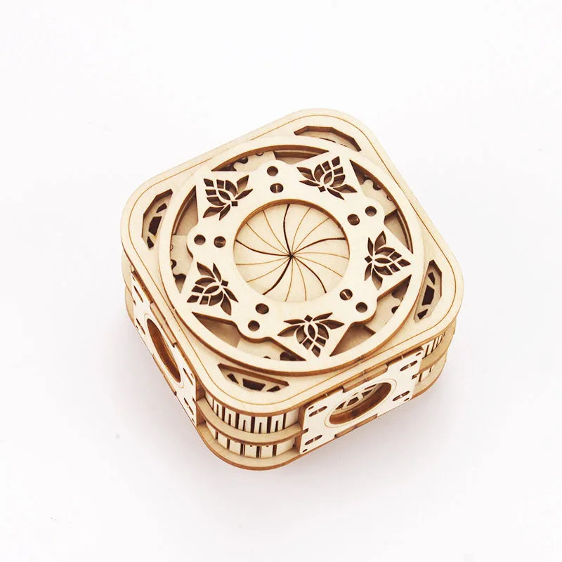 3D Holzbaukasten Spieluhr Bausatz für Kinder und Erwachsene