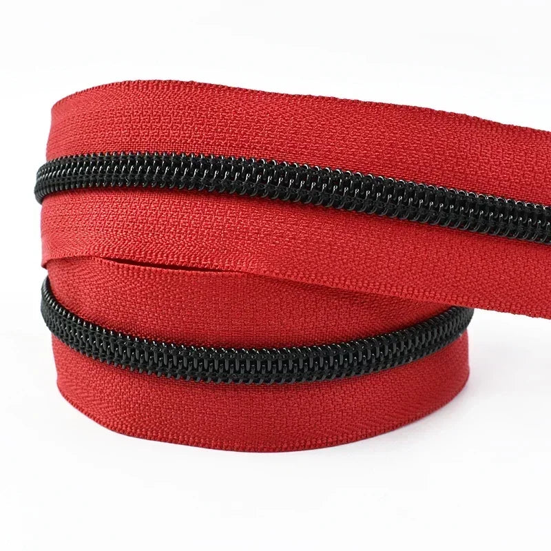 Reißverschluss 5# Nylon Meterware für Kleidung, Taschen - DIY Nähzubehör