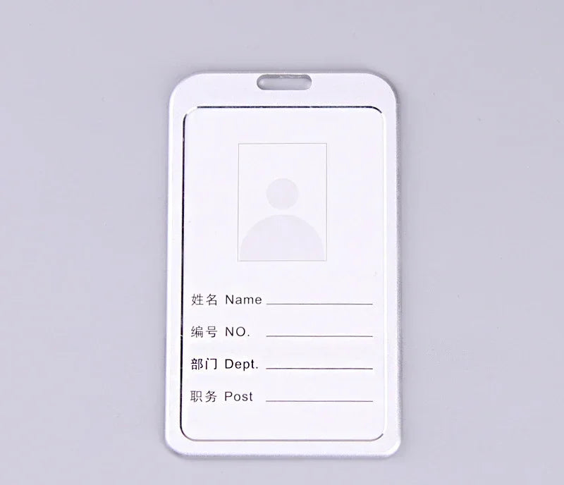 Einziehbare Ausweisrolle Metall mit Kartenhalter Schlüsselanhänger Büro