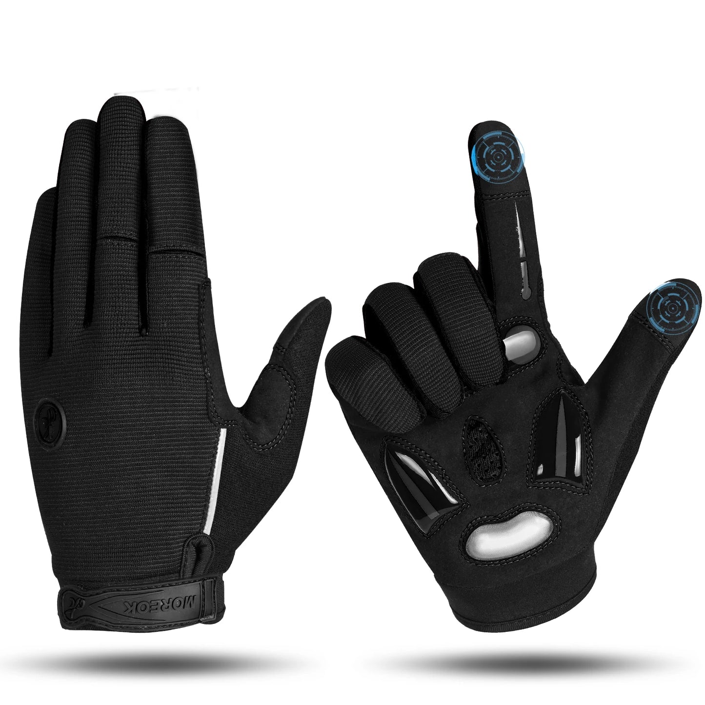 Vollfinger Winter Fahrradhandschuhe mit Gelpolstern rutschfest und Touchscreen