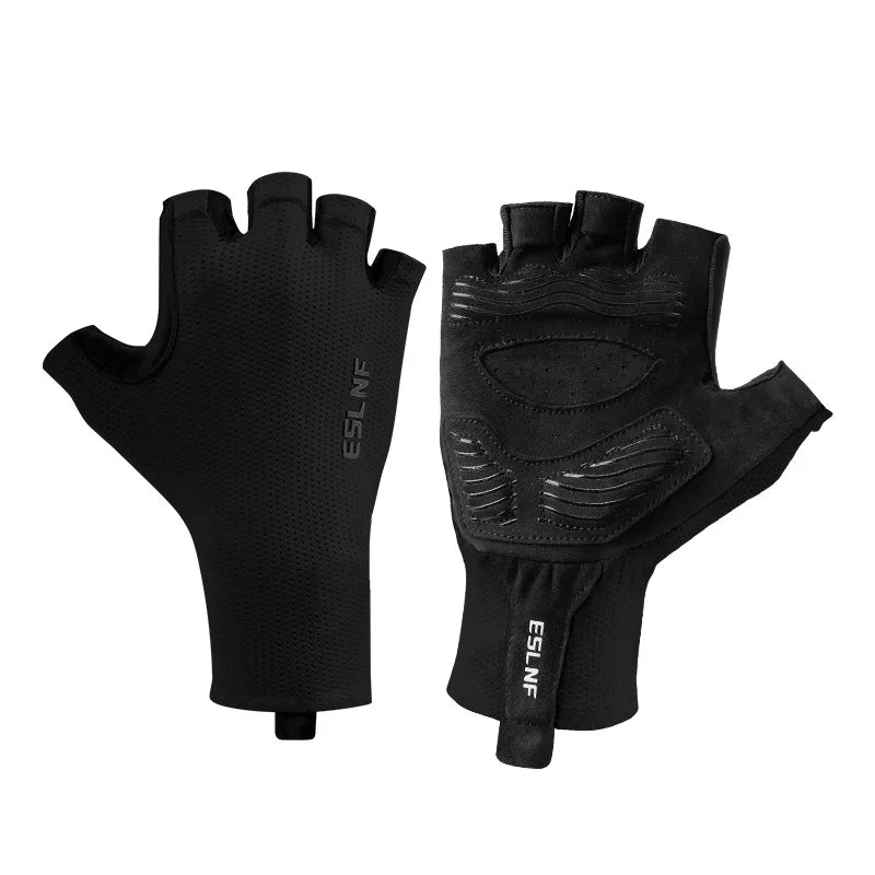 Atmungsaktive halbfinger Rennradhandschuhe für Herren und Damen mit Polster