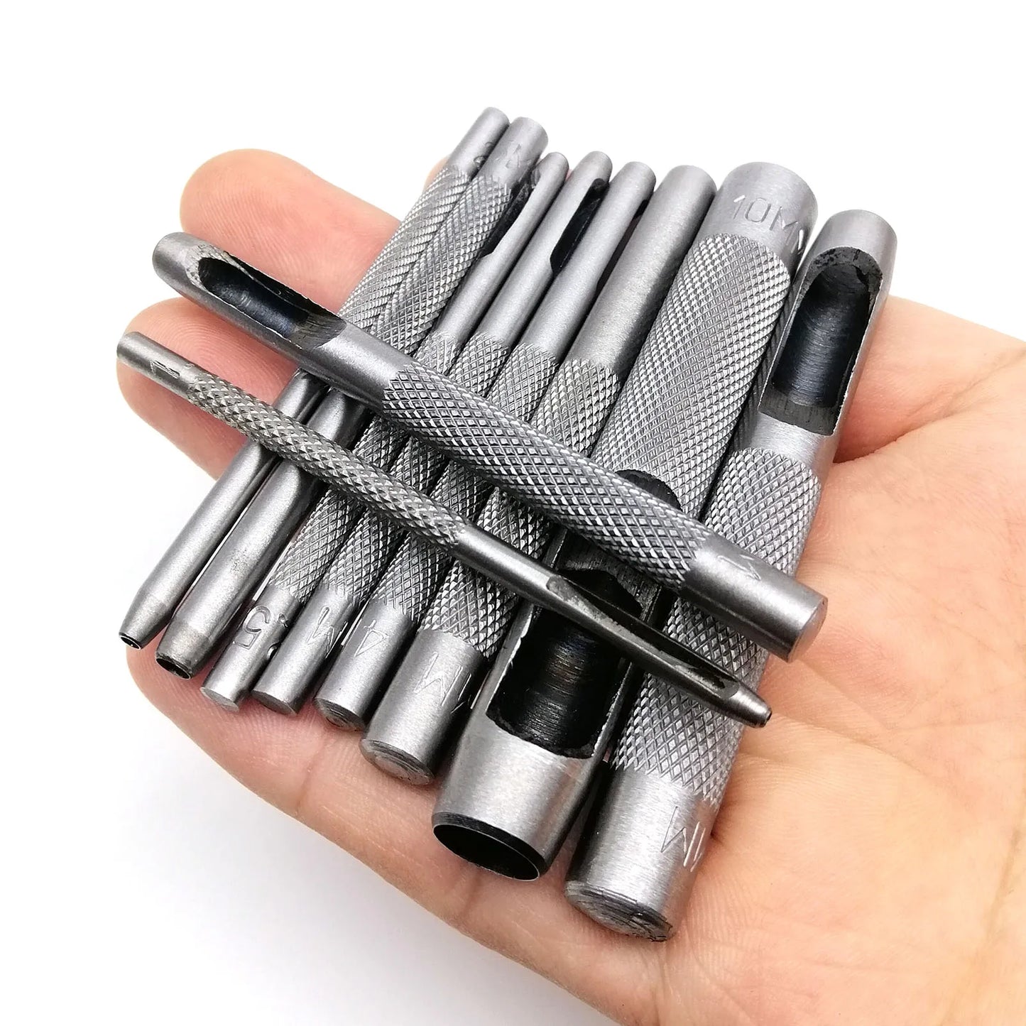 Runder Locher aus Stahl mit Mix Größen für DIY Handwerk