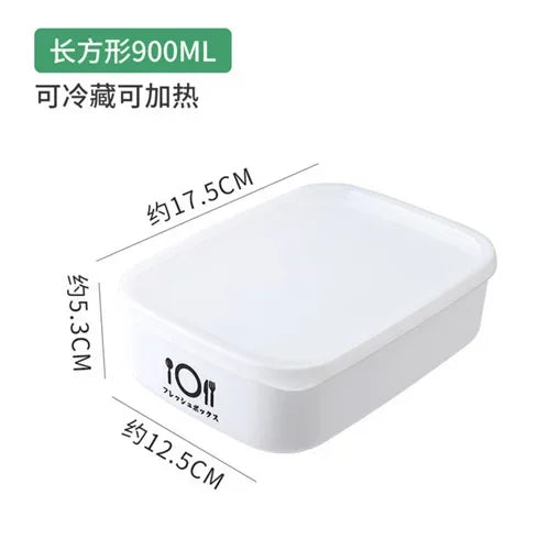 Kunststoff Frischhaltedose mit Deckel – Kühlschrank, Bento Box für Obst & Lunch