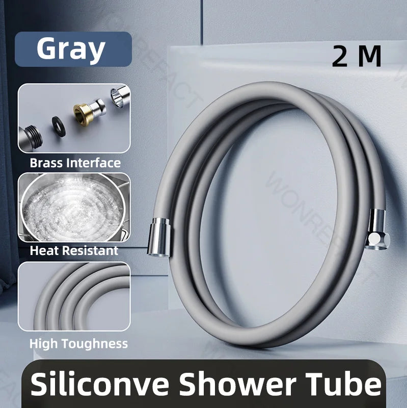 Flexibler Silikon Duschschlauch – langlebig, hitzebeständig - verdrehsicher