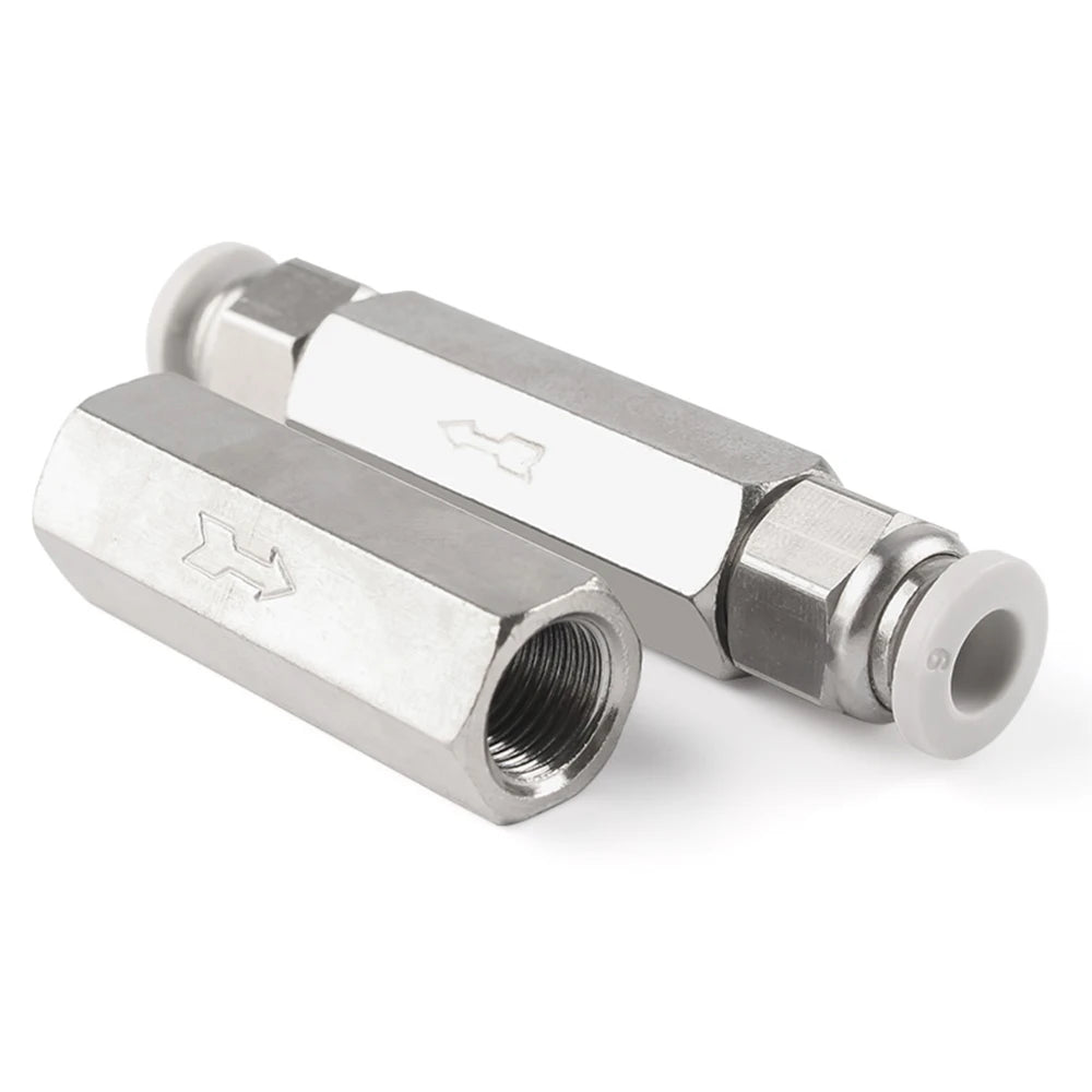 Pneumatisches Rückschlagventil Messing mit BSP Innengewinde 1 8 bis 3 4