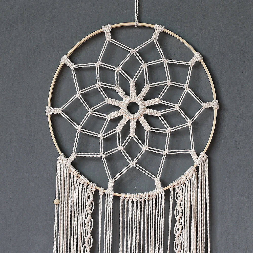 Baum des Lebens Traumfaenger Makramee Boho Wandbehang fuer Zuhaus