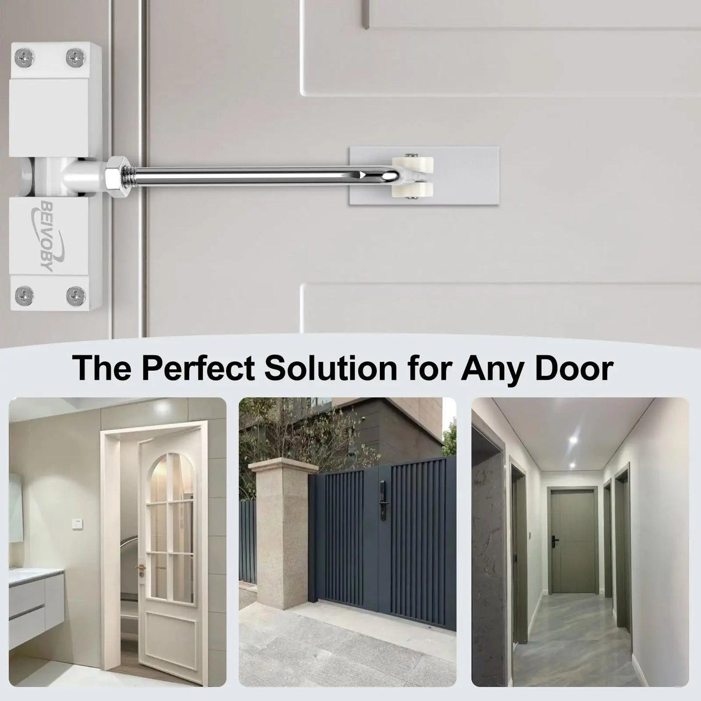 30 kg verstellbarer Türschließer mit automatischer Sicherheitsfeder Aluminium