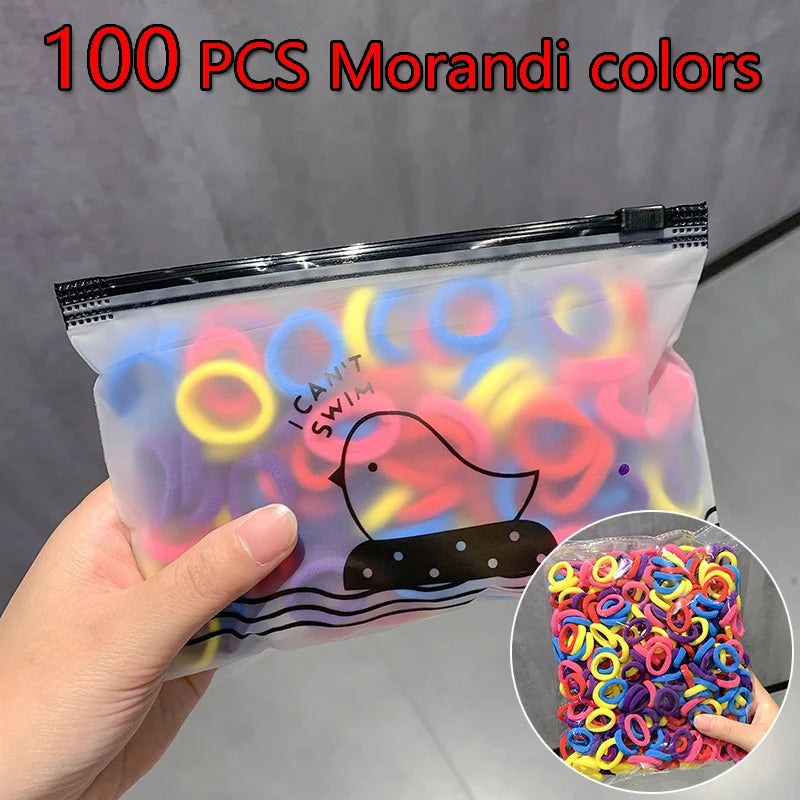 Bunte Nylon Haarbänder elastisch für Pferdeschwanz und Frisuren