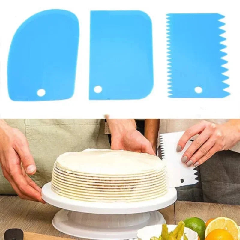 Backen & Dekorieren: 3-teiliges Set für Kuchen, Teig & Gebäck