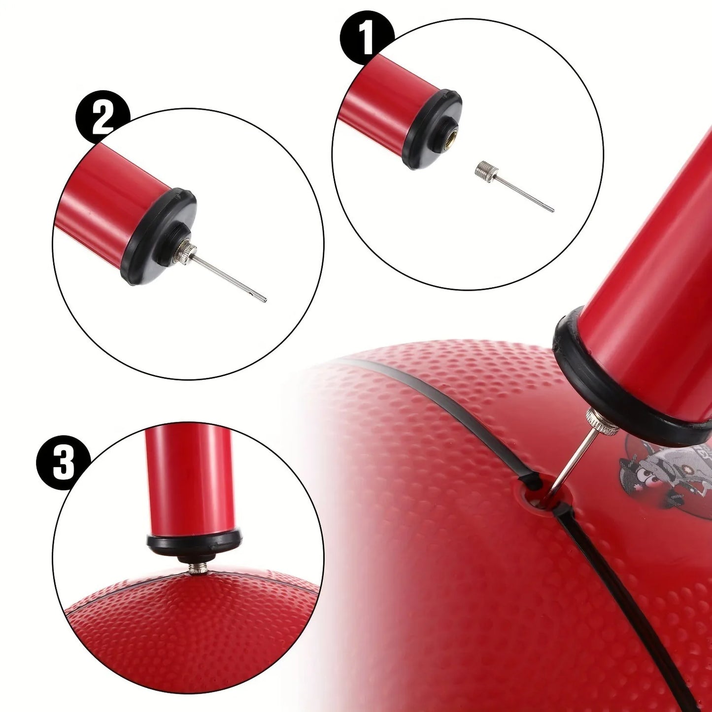 Praktischer Aufblasstift für Kugelpumpennadeln einfache Handhabung