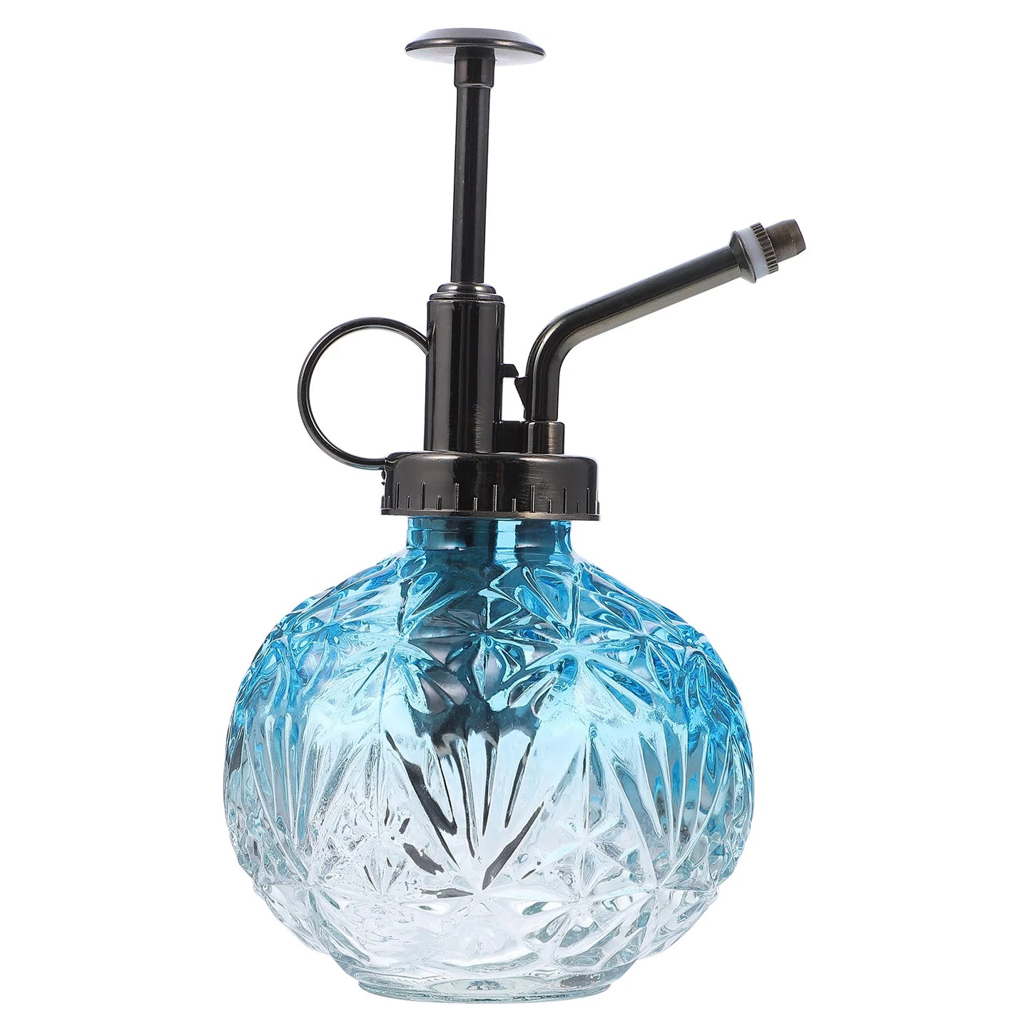 Vintage Gartensprüher aus Glas mit kleinem Pflanzenauslauf für Outdoor