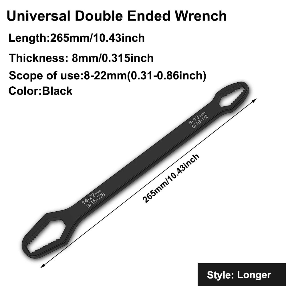 Multifunktionaler Doppelmaulschlüssel mit selbstspannender Funktion