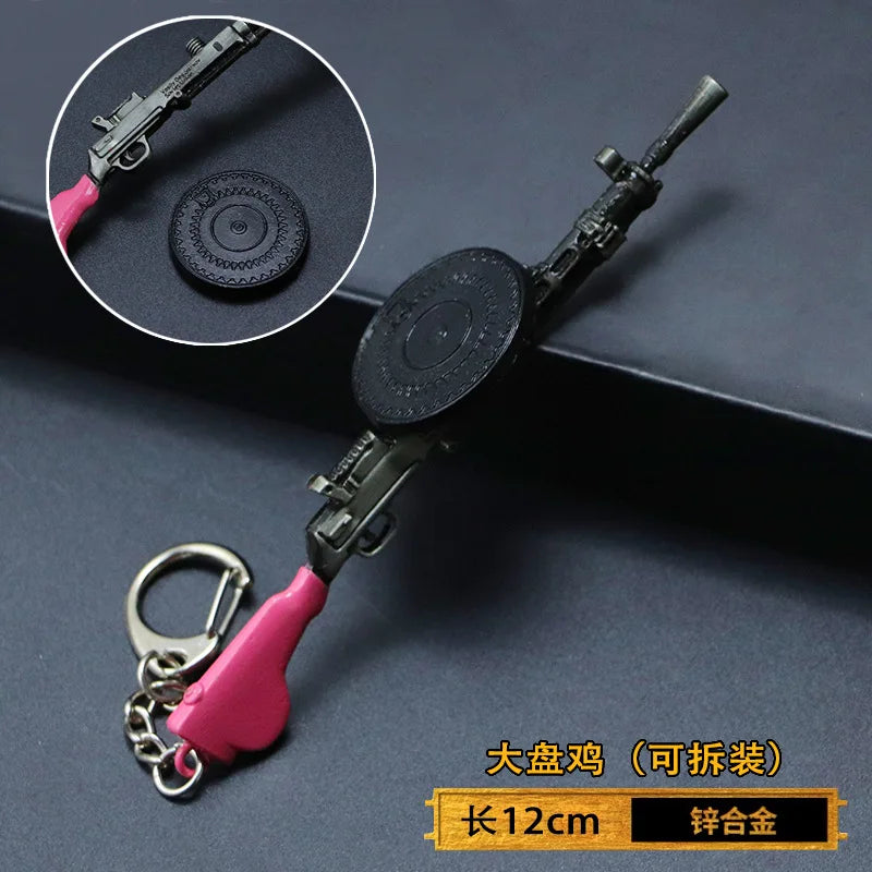 Spielzeugpistole Schlüsselanhänger aus Metall als Geschenk für Männer Jungen