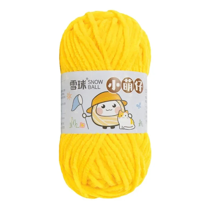 Weiches dickes Chenille Strickgarn 50g für DIY Schal Mütze Pullover