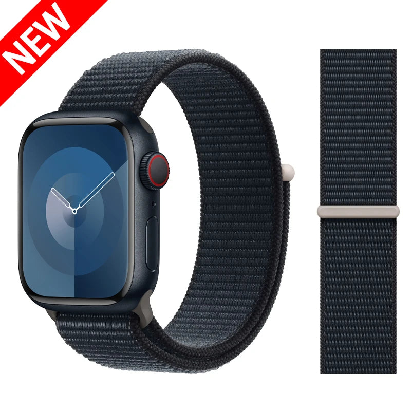 Nylon Schlaufenarmband für Apple Watch alle Serien und Größen