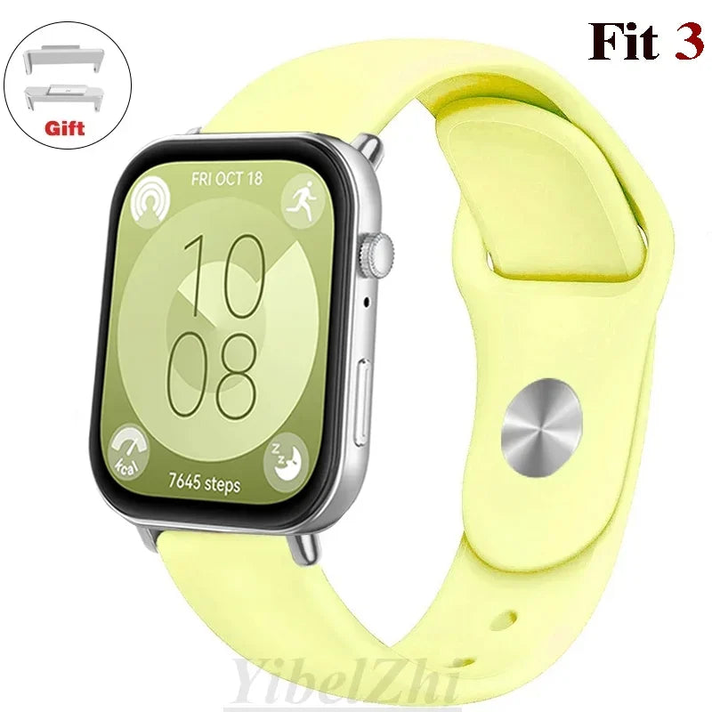 Wasserdichtes Silikonband in diversen Farben – perfekt für Huawei Watch FIT 3 - FIT 2