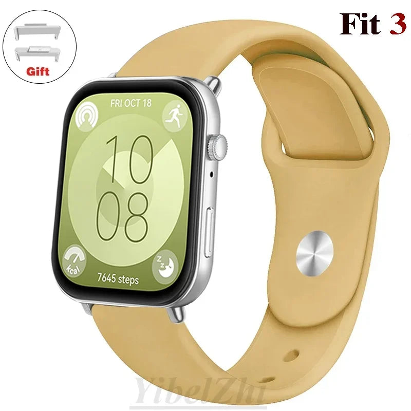 Wasserdichtes Silikonband in diversen Farben – perfekt für Huawei Watch FIT 3 - FIT 2