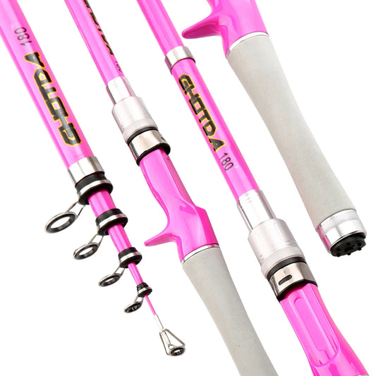 Carbonfaser Köder Stange Teleskop 1,5-2,4m Ultra leicht für Fluss Meer