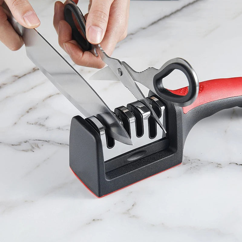 3 Segment Messerschärfer Keramik Handheld Schleifstein Küche