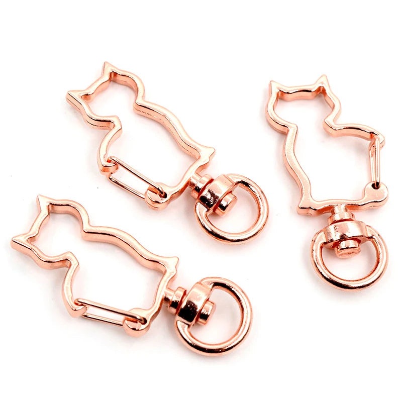 Herz Karabinerhaken Set für Schlüsselanhänger und DIY Projekte