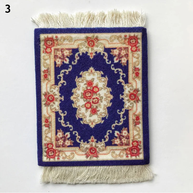 Vintage Teppich Untersetzer Rutschfest für Tische, Gläser, Büro - Esstisch