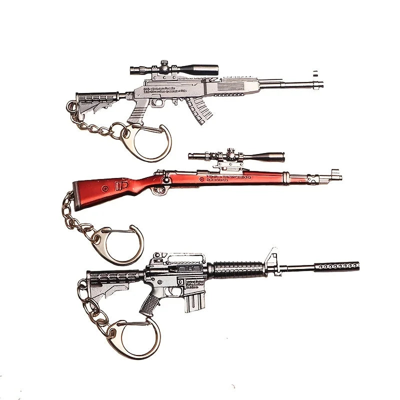 Spielzeugpistole Schlüsselanhänger aus Metall als Geschenk für Männer Jungen