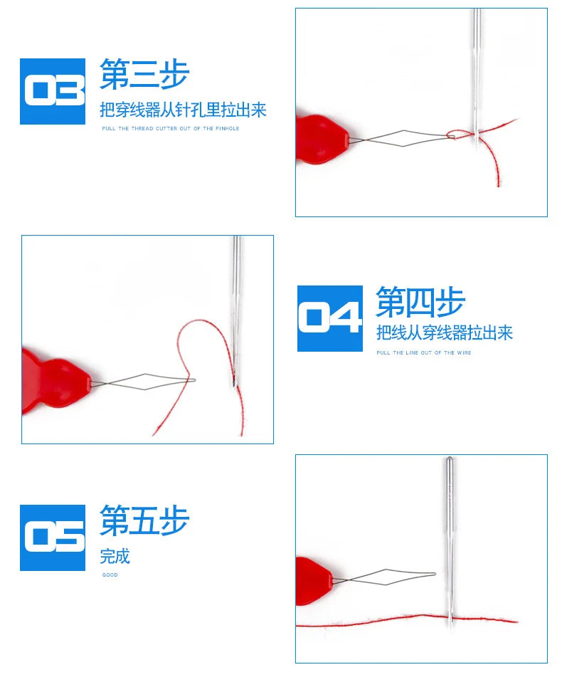 Praktisches Set: 12 Nadel-Einfädler für Nähmaschinen und Handarbe