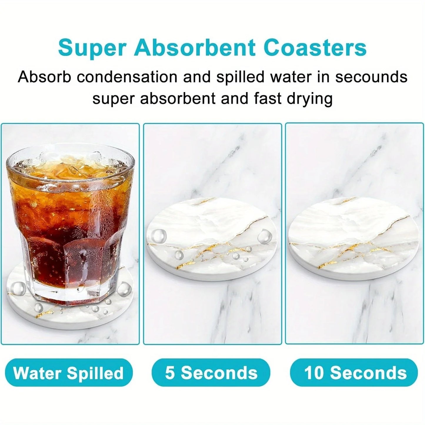 Modernes Keramik Untersetzer Set rutschfest und hitzebeständig