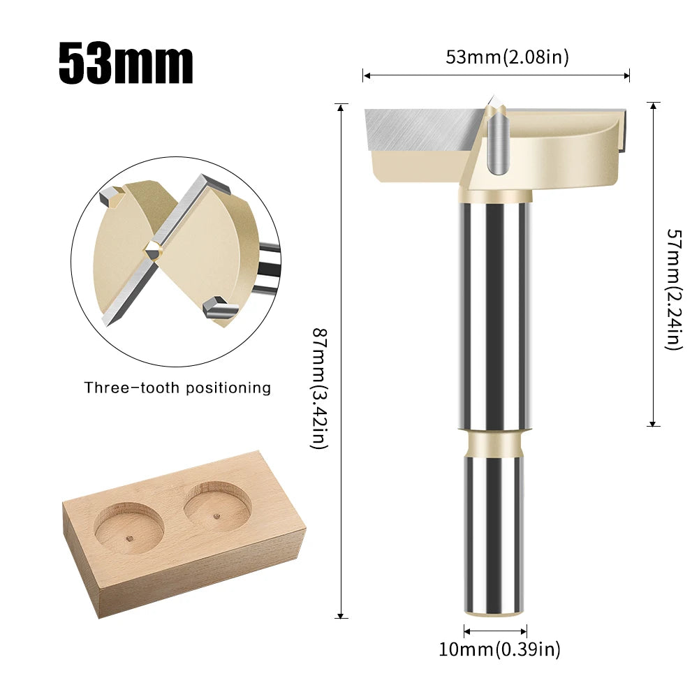 15-60mm Scharnierbohrer Forstner Bohrer Holz mit Wolframkarbid Spitze