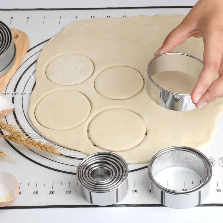 5 teiliges Edelstahl Keks und Knödel Ausstecher Set