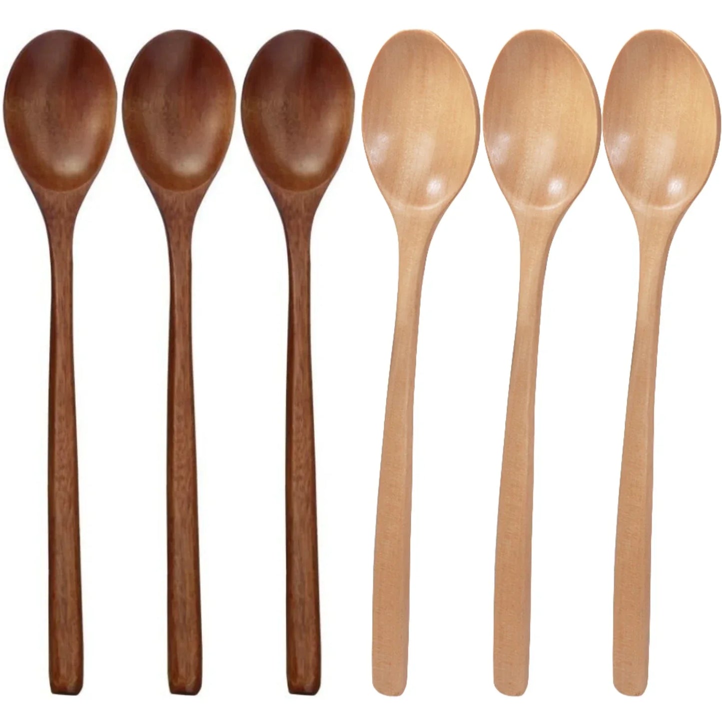 Umweltfreundliches 6er Naturholz-Löffelset 9 – Vielseitig - stilvoll kochen