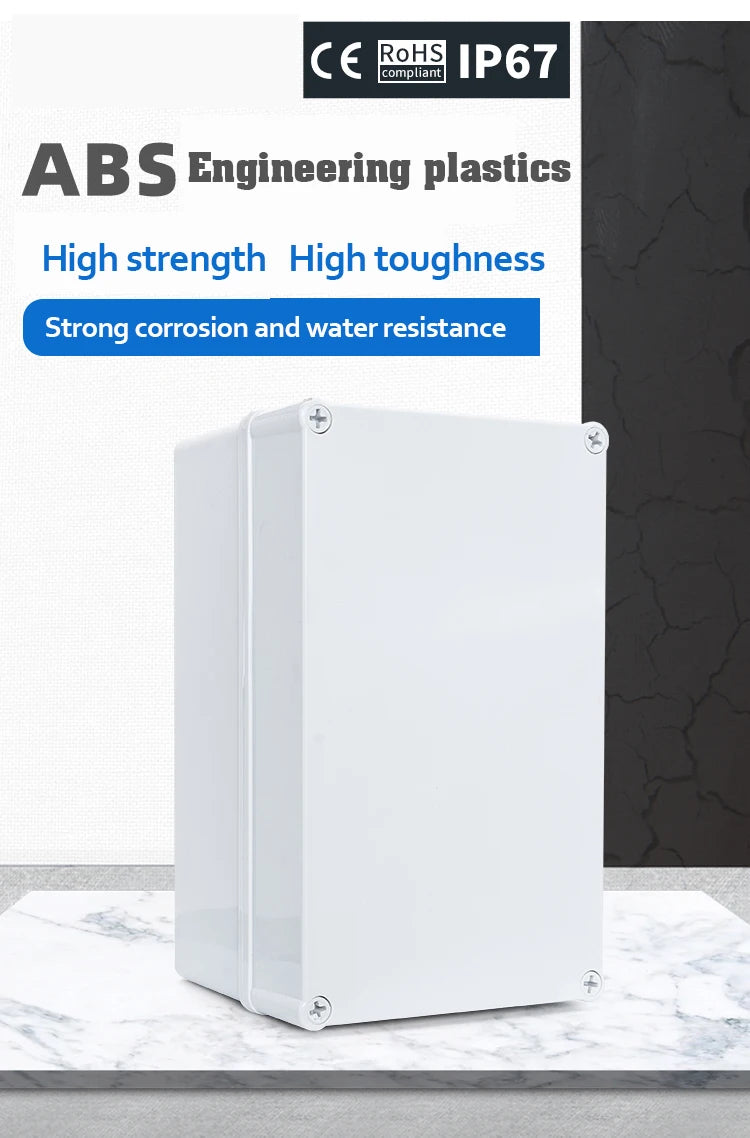 Wasserdichte Anschlussdose ABS mit IP67 Schutz für Außenbereich