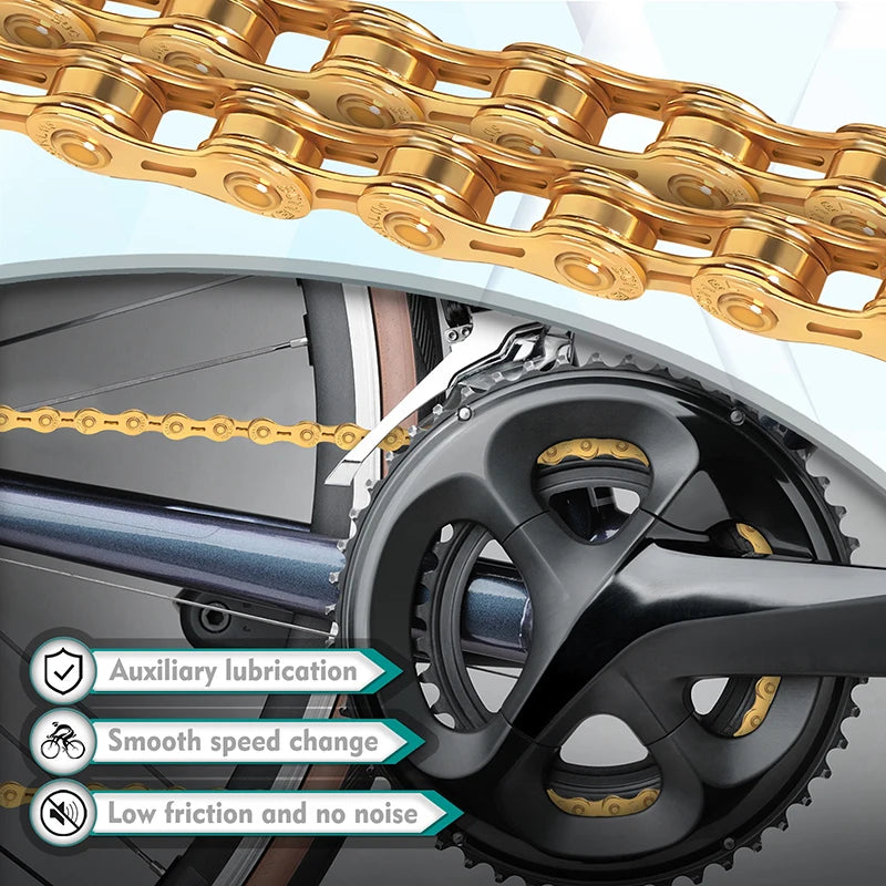 Fahrradkette kompatibel für 8 bis 12 Gang Mountain Road Bikes