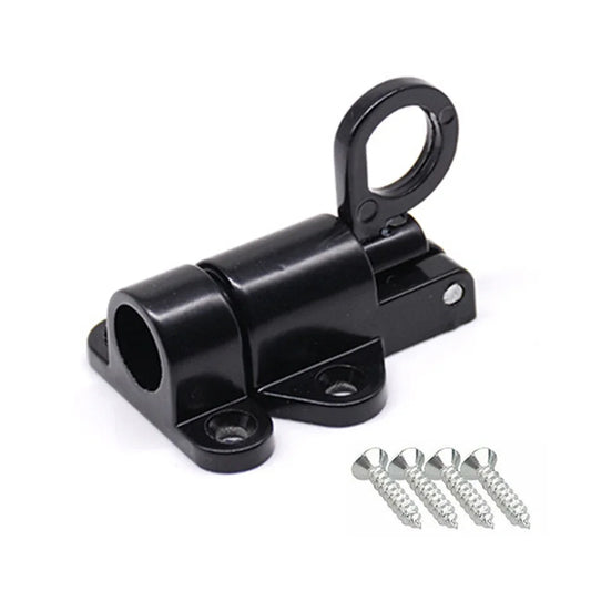 Automatischer Aluminium Torschloss Zugfeder Türriegel Riegel Schwarz