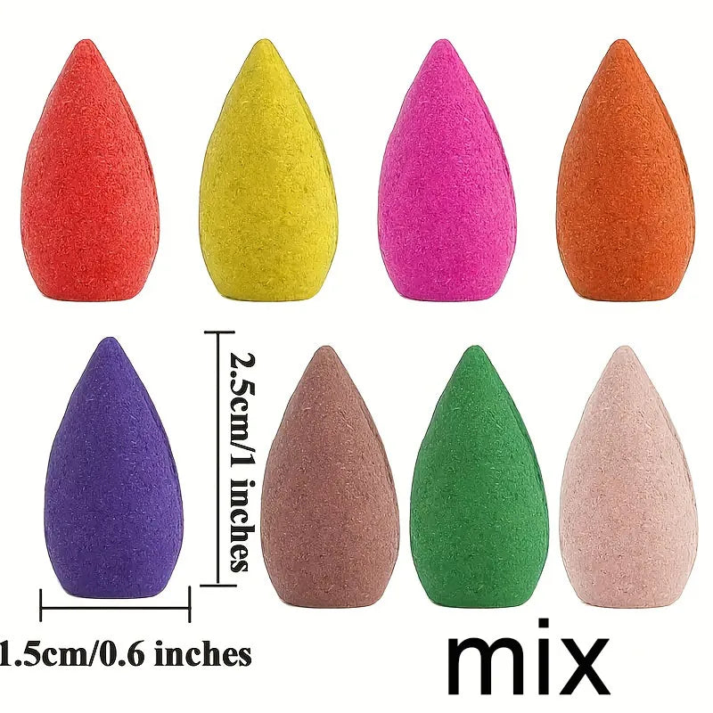 Natürliche Rückfluss Räucherkegel 50 Stück für Wohlbefinden und Entspannung