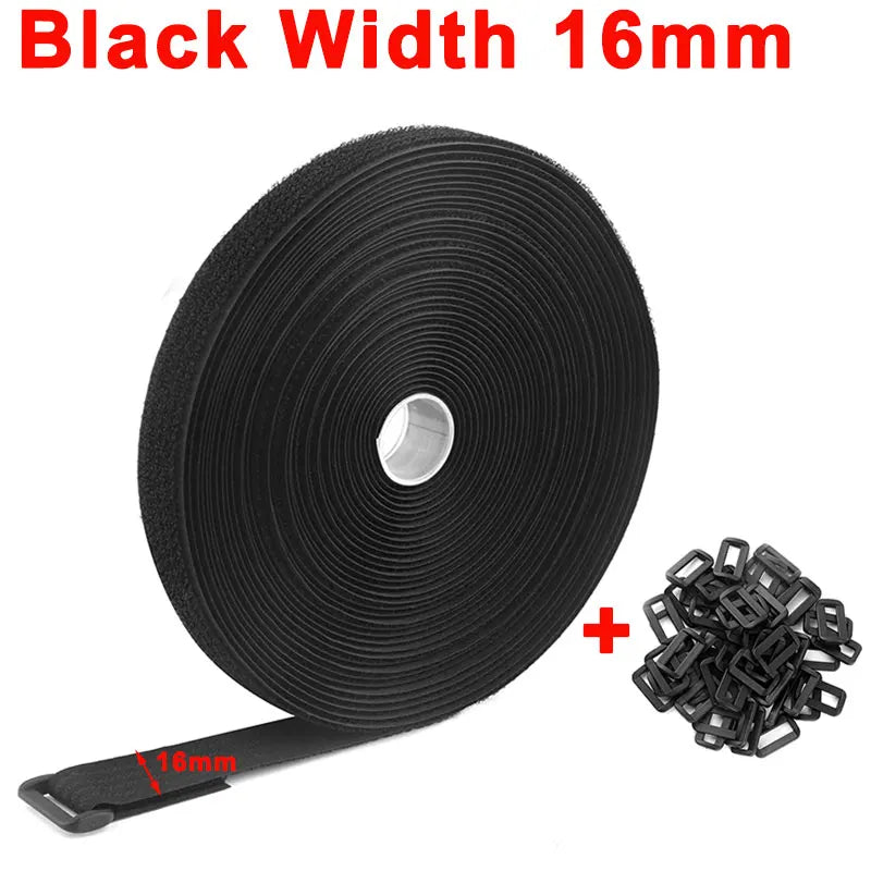 Wiederverwendbare Befestigungsgurte Nylon mit Klettverschluss und Schnallen-Yabubest - Home & More